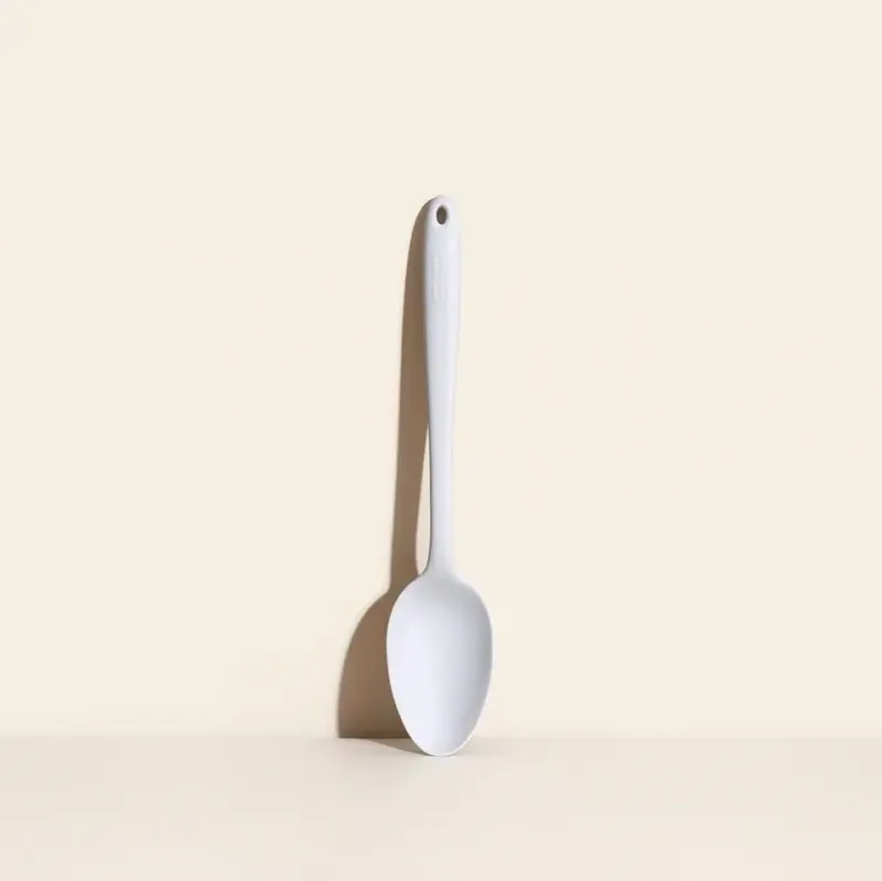 Large Studio White Silicone Spoon