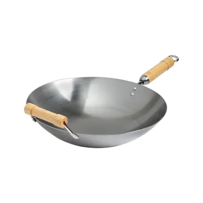 14" Round Bottom Carbon Steel Wok