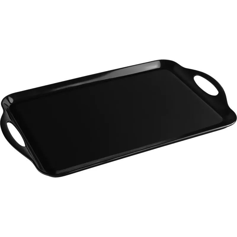 18.75x11.25" Black Melamine Tray