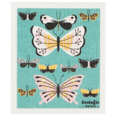 Butterflies Cellulose Dishcloth