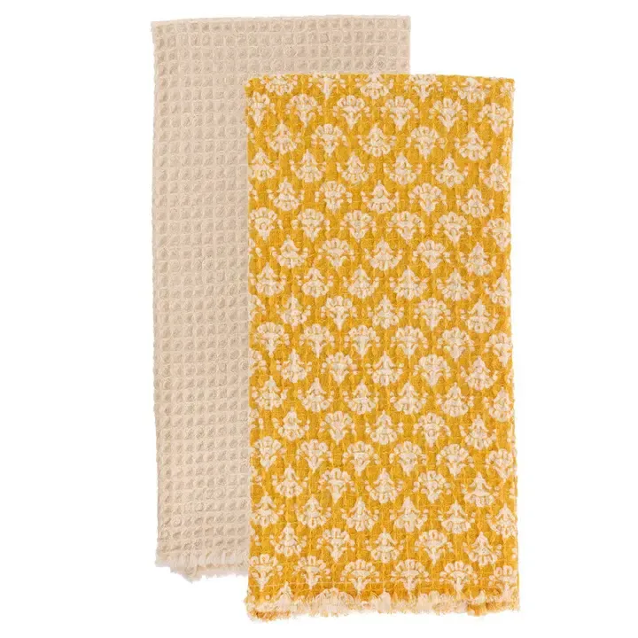 Dijon Damask Dishtowels, set of 2