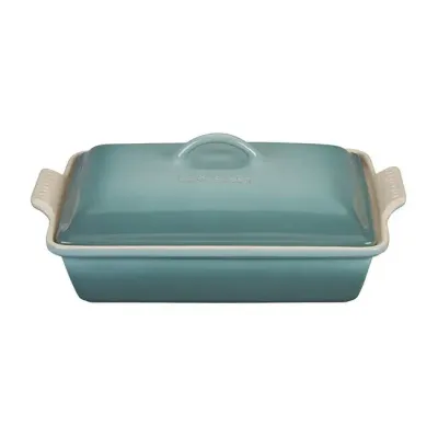 Le Creuset 4 quart Sea Salt Heritage Casserole &amp; Lid