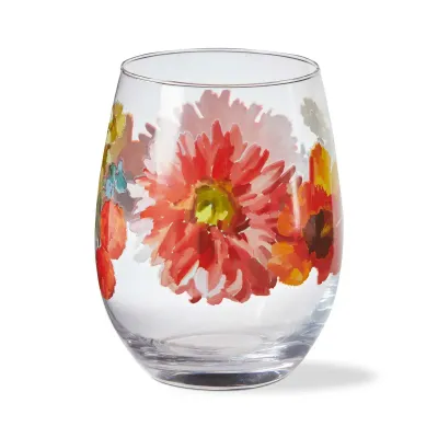 Blooming Stemless Wine Glass