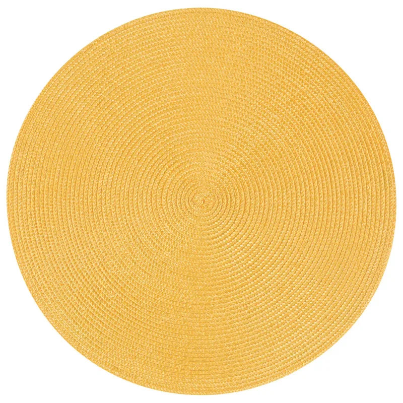 Round Honey Yellow Placemat