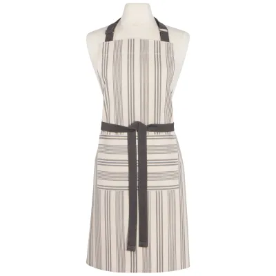 Grey Pencil Stripe Apron