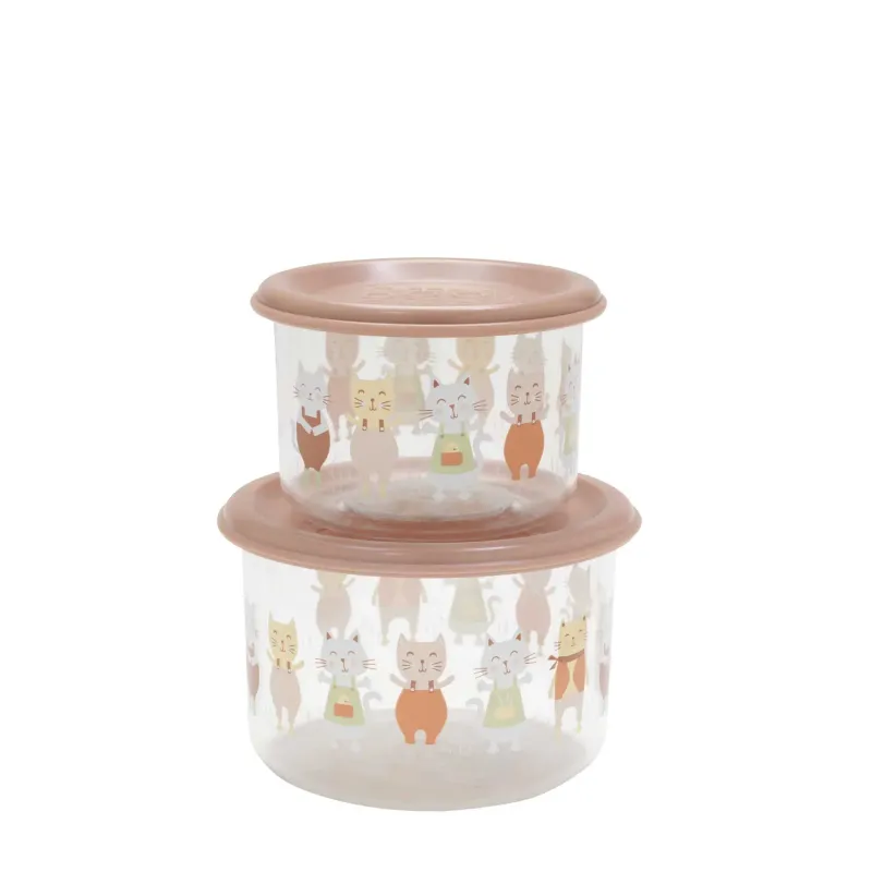 Prairie Kitty Snack Containers, set of 2