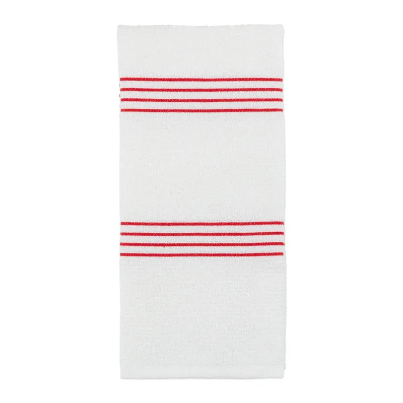 Red Stripe Terry Dishtowel