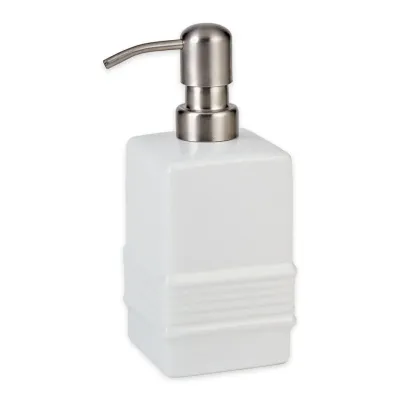 White Ceramic Soap Dispenser