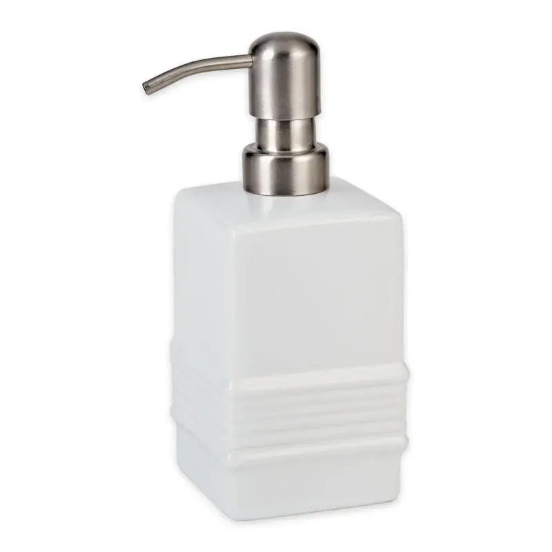 White Ceramic Soap Dispenser