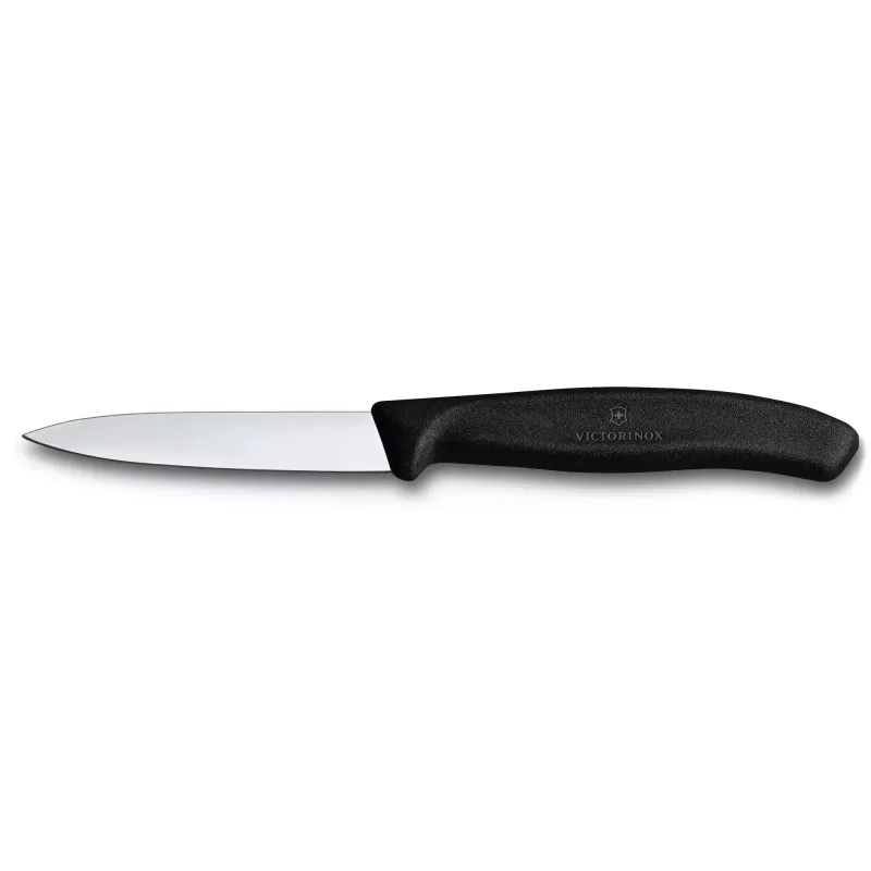 3" Spear Point Black Paring Knife