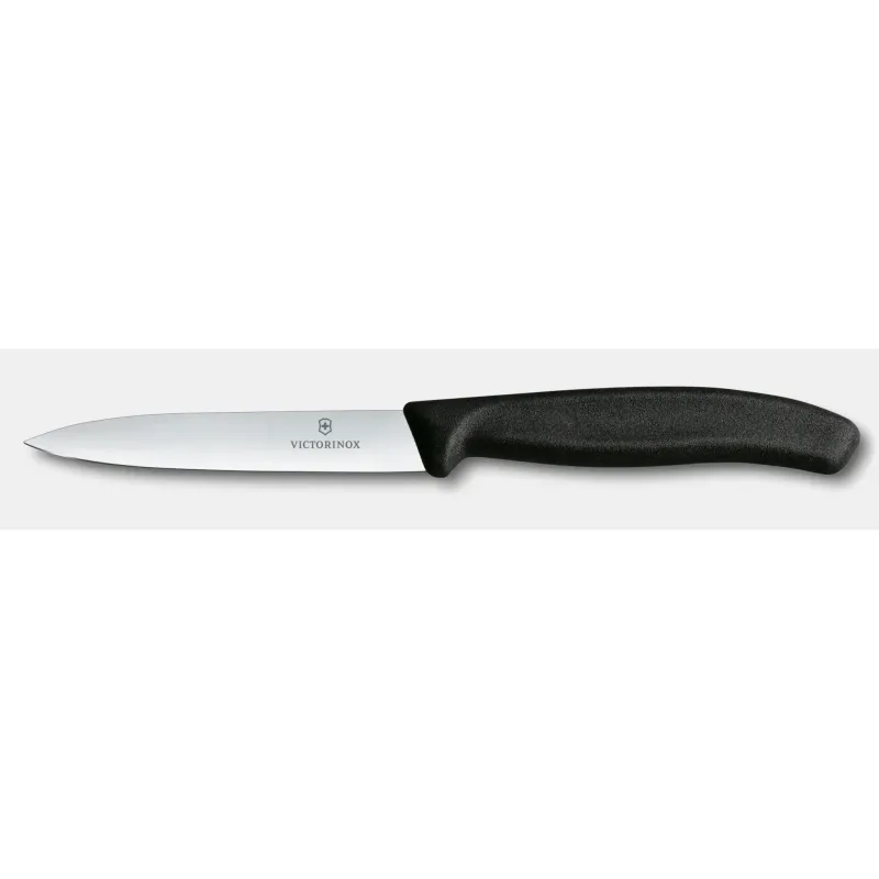 4" Black Spear Point Paring Knife