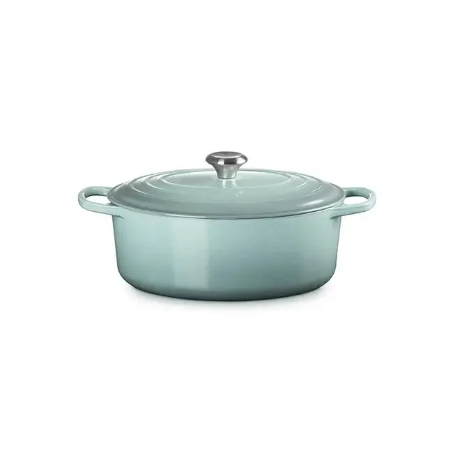 Le Creuset 6.75 quart Oval Sea Salt Dutch Oven