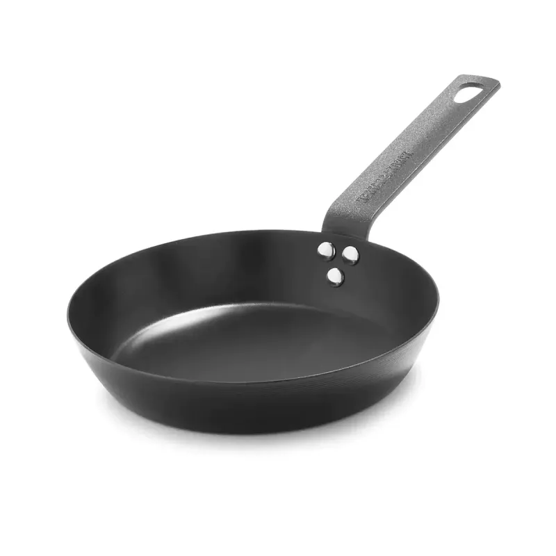 8" Black Carbon Steel Frying Pan