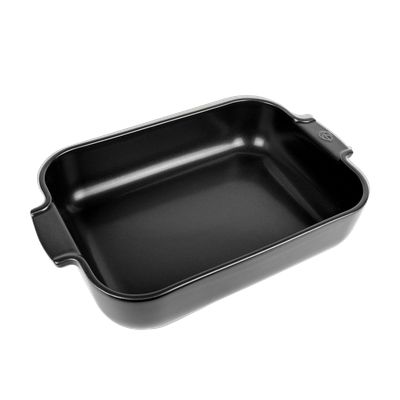 14.25x9" Satin Black Baking Dish