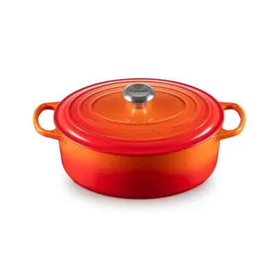 Le Creuset 5 quart Oval Flame Dutch Oven