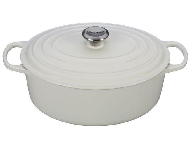 Le Creuset 6.75 quart Oval White Dutch Oven