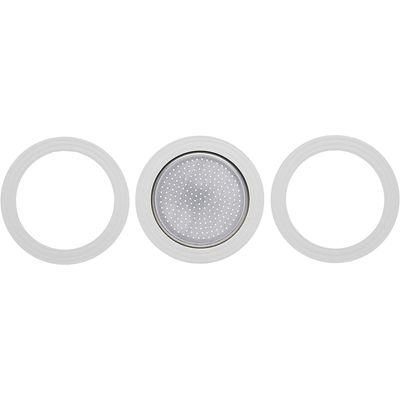 Bialetti 1 cup Espresso Maker Gasket with Filter Plate, set of 3