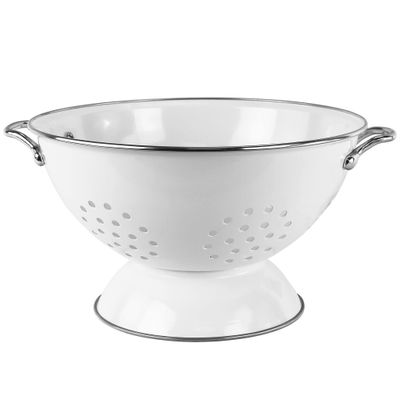 5 quart White Colander