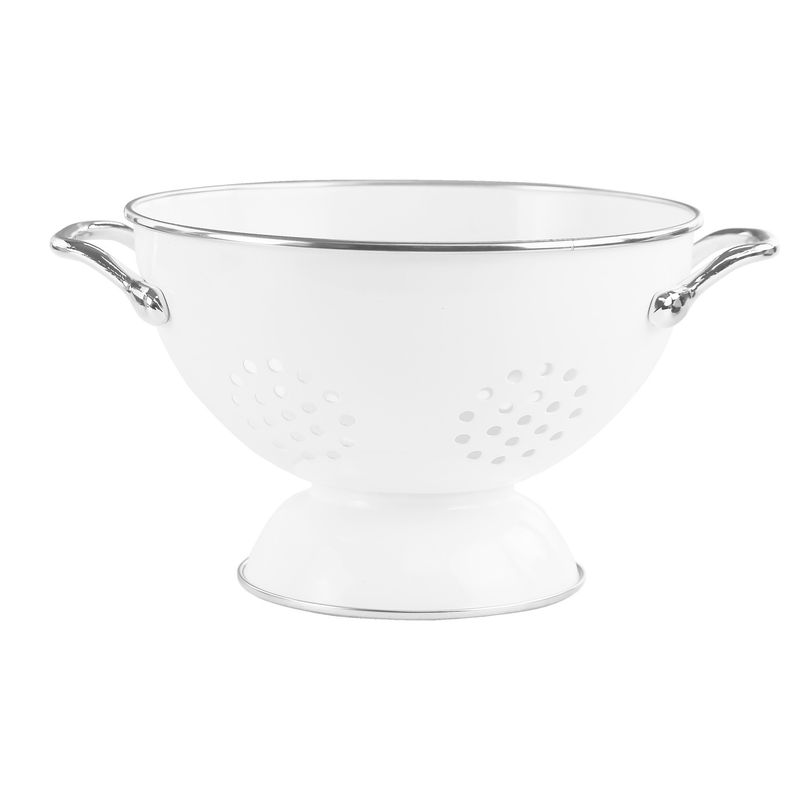 1.5 quart White Colander