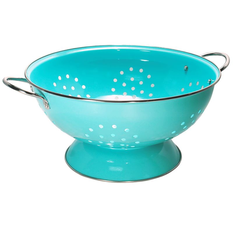 1.5 quart Turquoise Colander