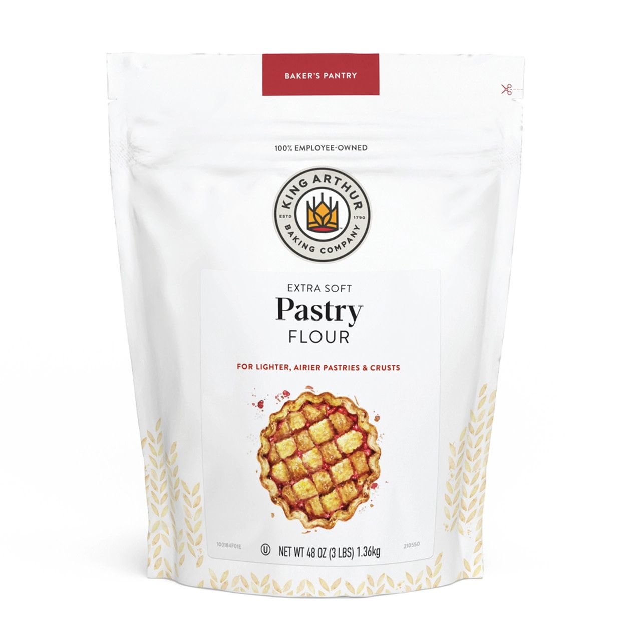 King Arthur 3lb Unbleached Pastry Flour