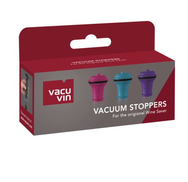 Vacu Vin Multicolor Stoppers, set of 3