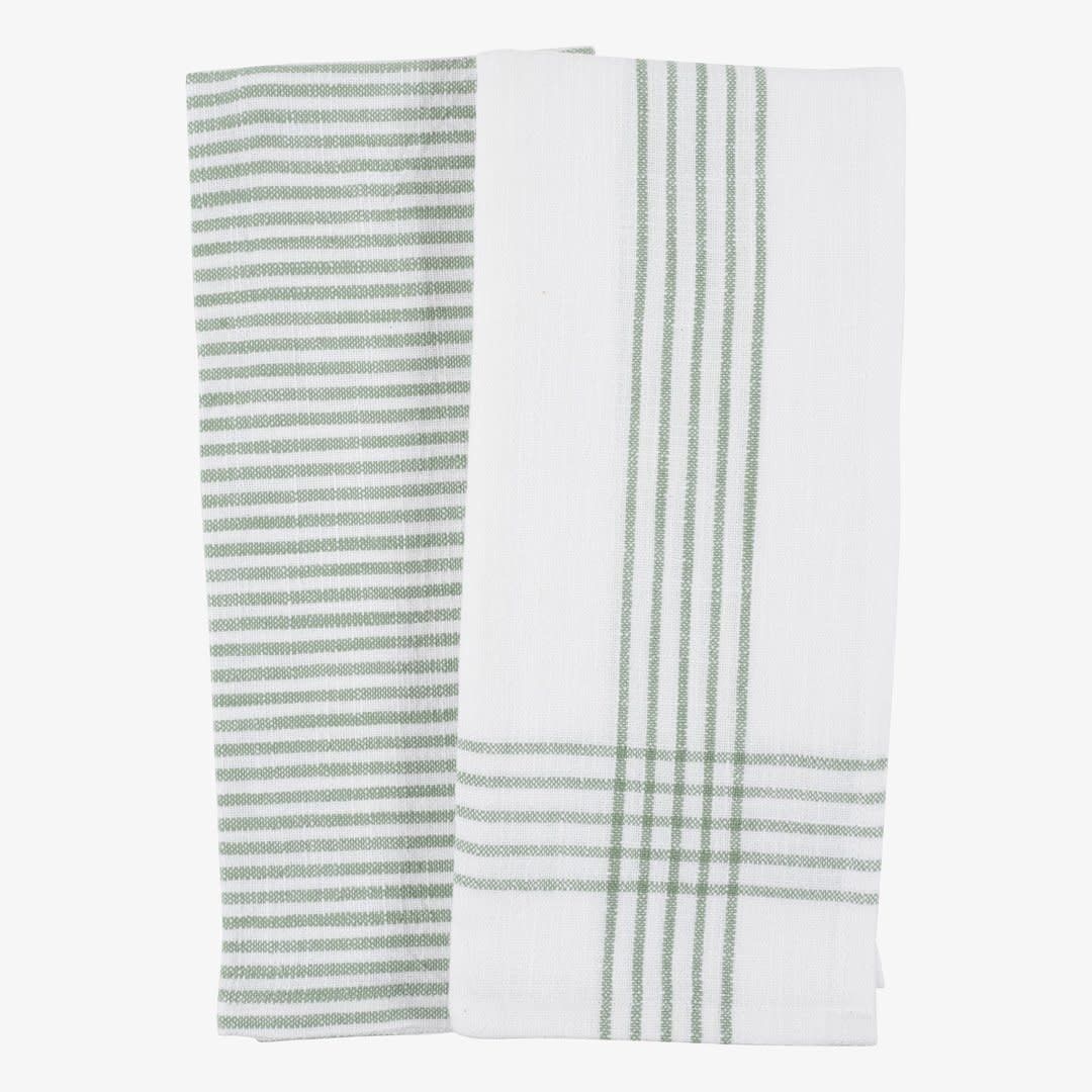 Mineral Green Monaco Dishtowels, set of 2