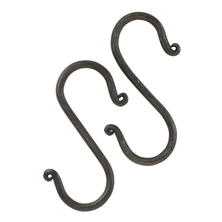 Iron Pot Rack Hooks s/2