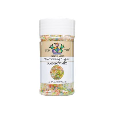 Natural Rainbow Mix Sanding Sugar, 3.3 oz