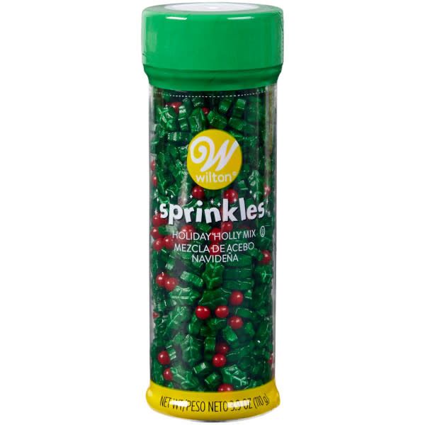 Wilton Holly &amp; Berries Sprinkles Mix