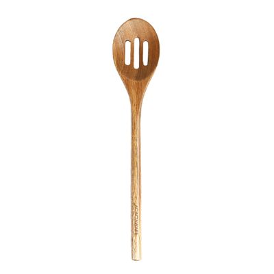 13" Acacia Slotted Spoon