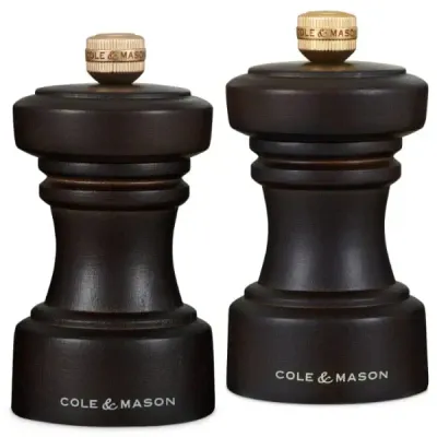 4" Chocolate Salt &amp; Pepper Mill Set