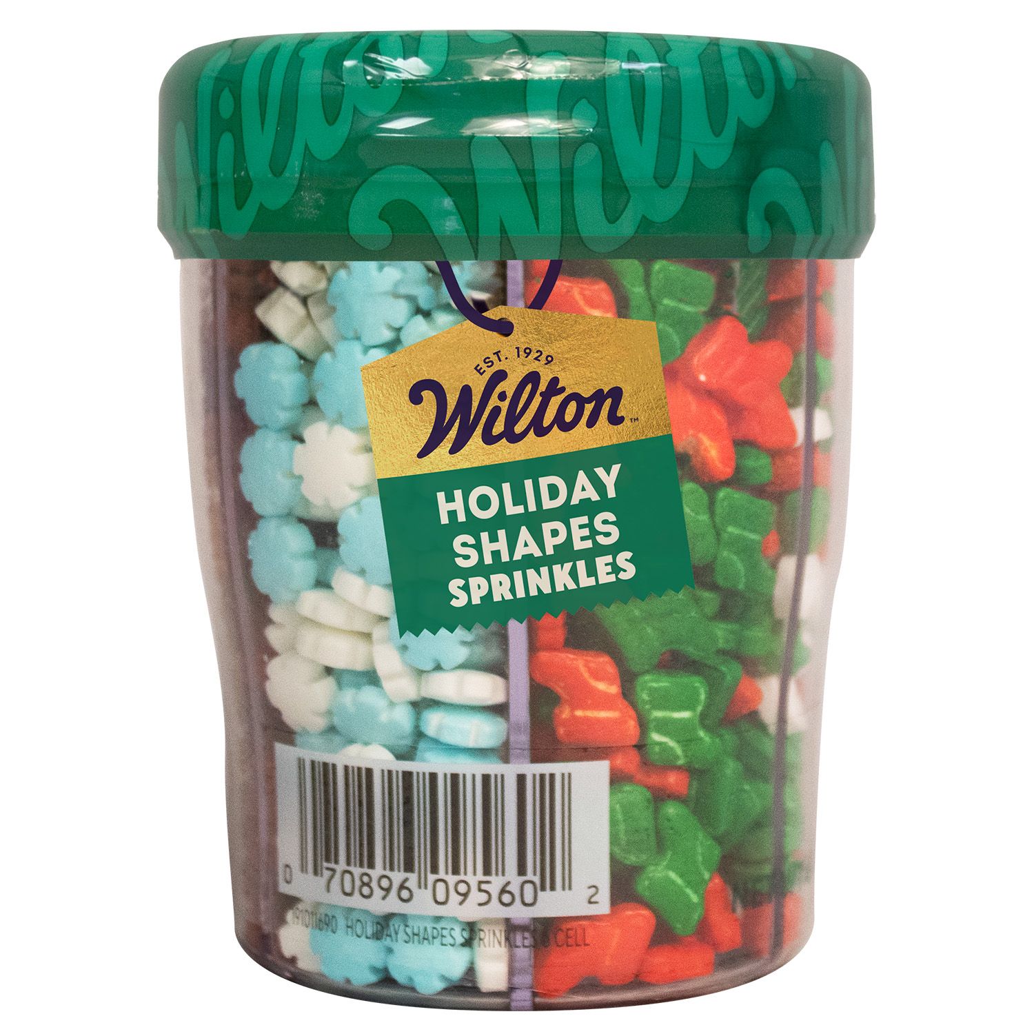 Wilton Holiday Shapes Sprinkles, set of 6