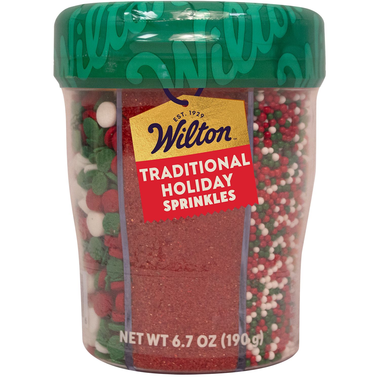 Wilton Traditional Christmas Sprinkles, 6 varieties