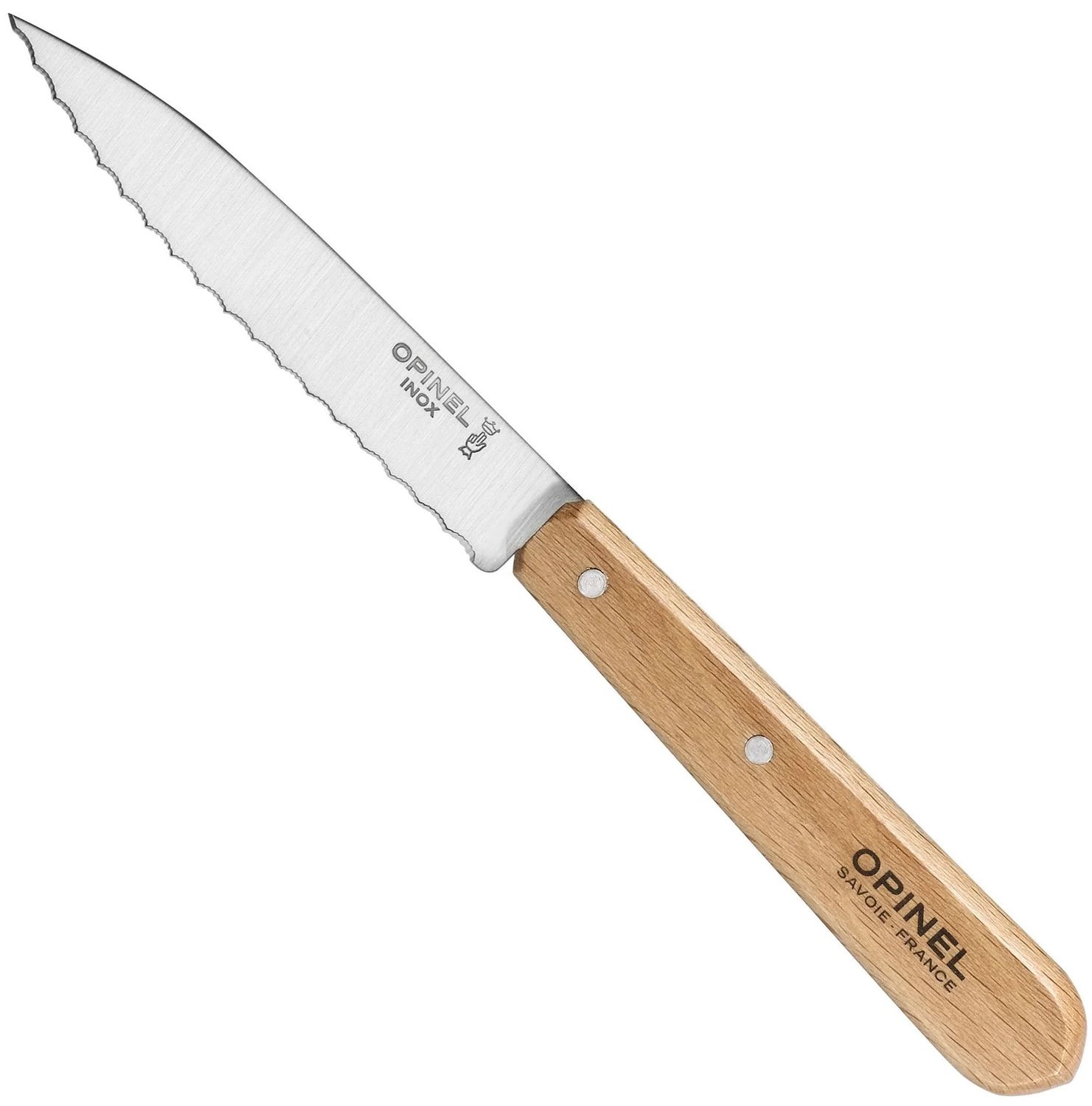 Opinel Beechwood Serrated Paring Knife