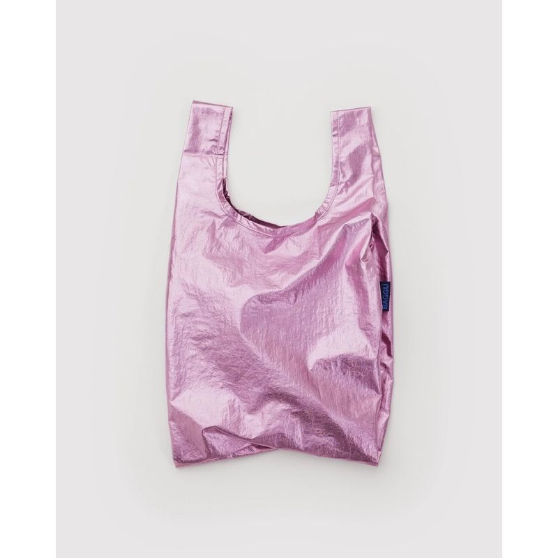 Metallic Blush Baby Baggu Small Reusable Tote Bag