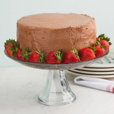 10" Glass Cake Stand
