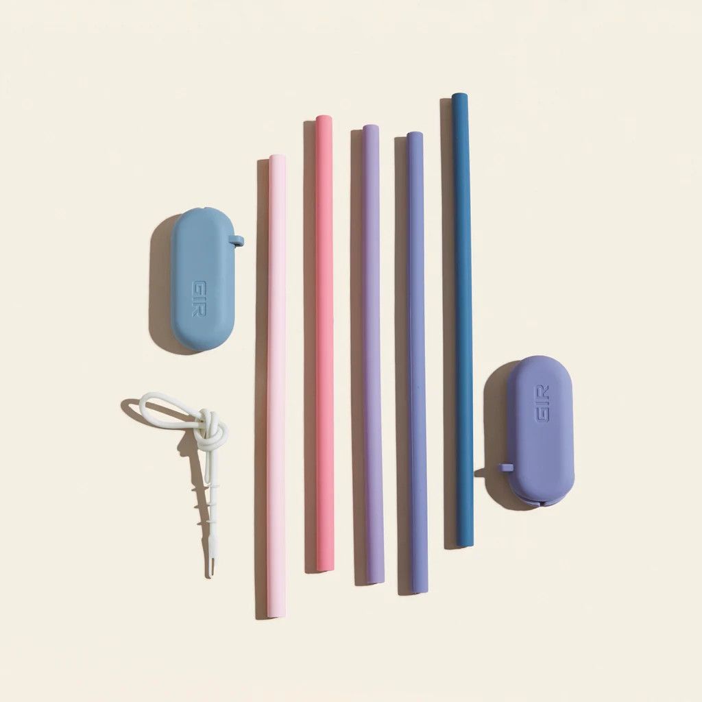 Get it Right Dusk Silicone Straws, set of 5