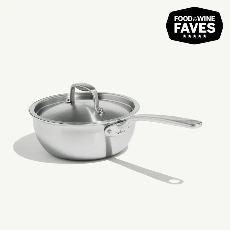 Made In 2 quart 5-ply Stainless Steel Saucier Pan