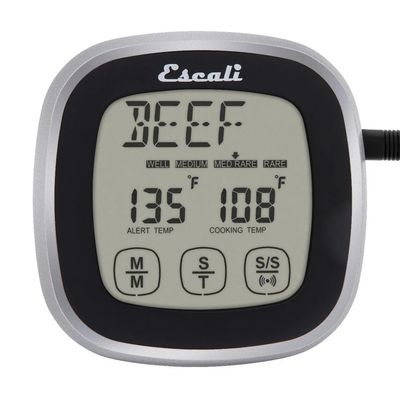 Escali Touch Screen Digital Thermometer &amp; Timer