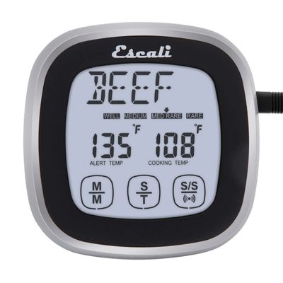 Escali Touch Screen Digital Thermometer &amp; Timer