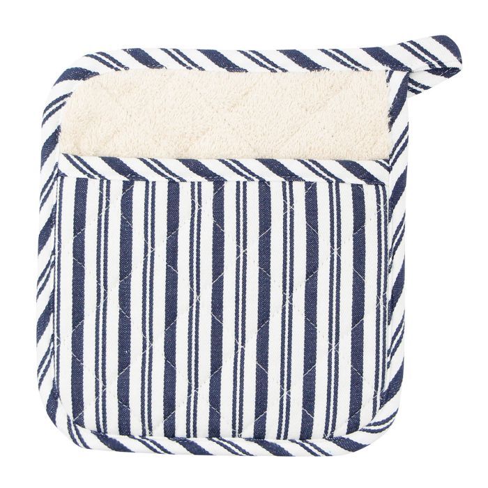 Blue Striped Potholder