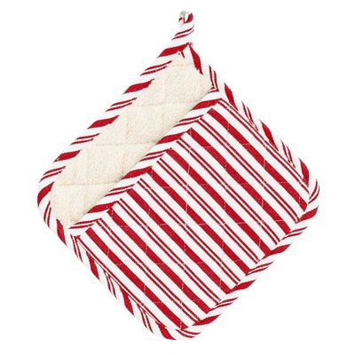 Red Striped Potholder