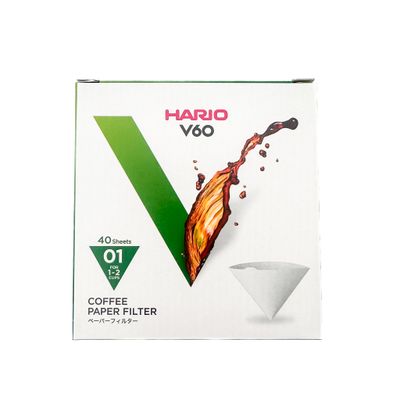 Hario White #1 V60 Filters, 40 count