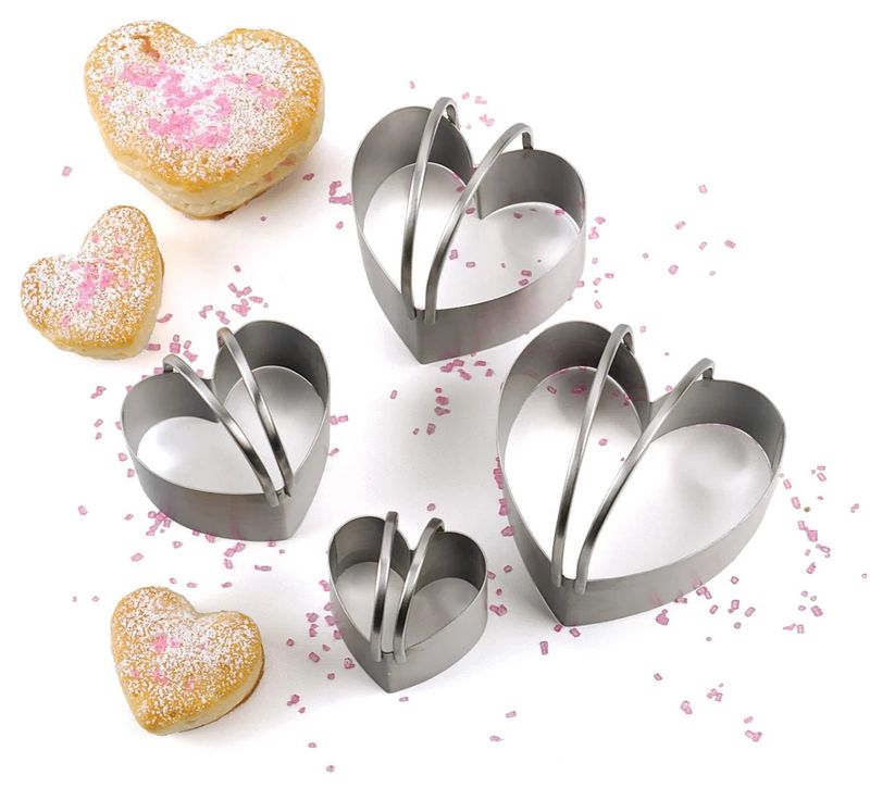 Heart Biscuit Cutters, set of 4