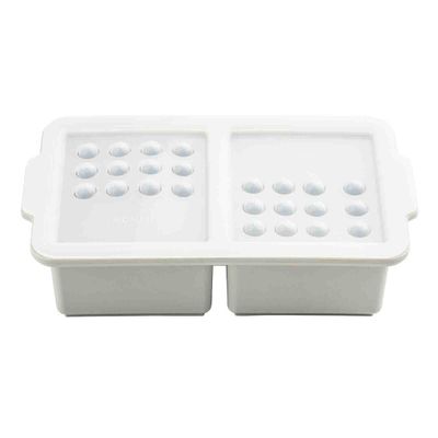 Food Saver Freezer Container, Two 2-cup Compartments