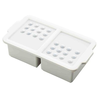 Food Saver Freezer Container, Two 2-cup Compartments