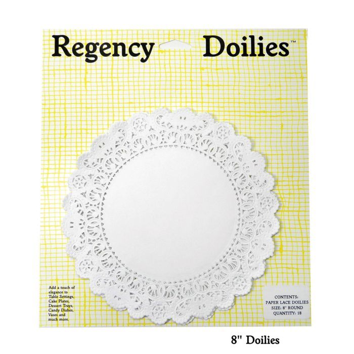 8" Paper Doilies, set of 18