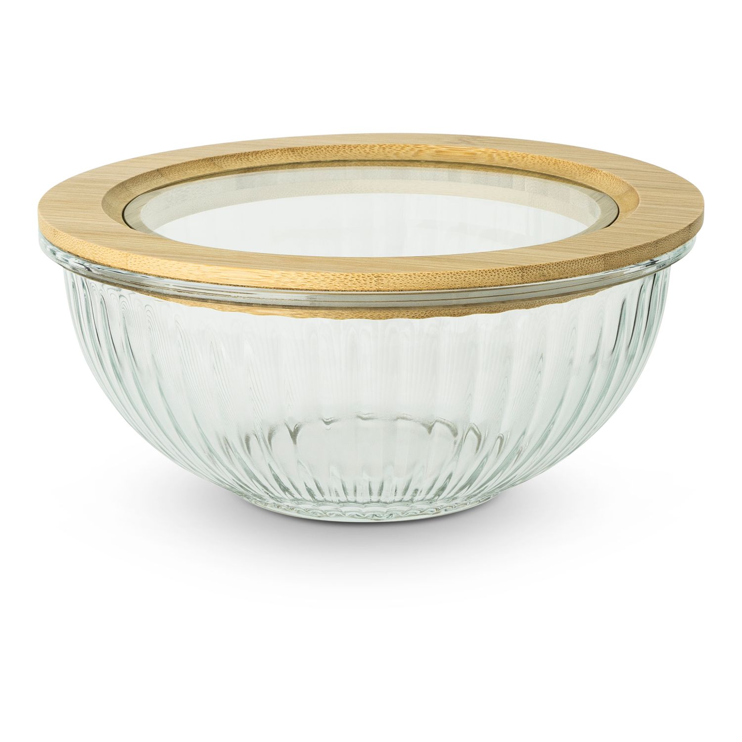 4 cup Glass Bowl &amp; Bamboo Lid