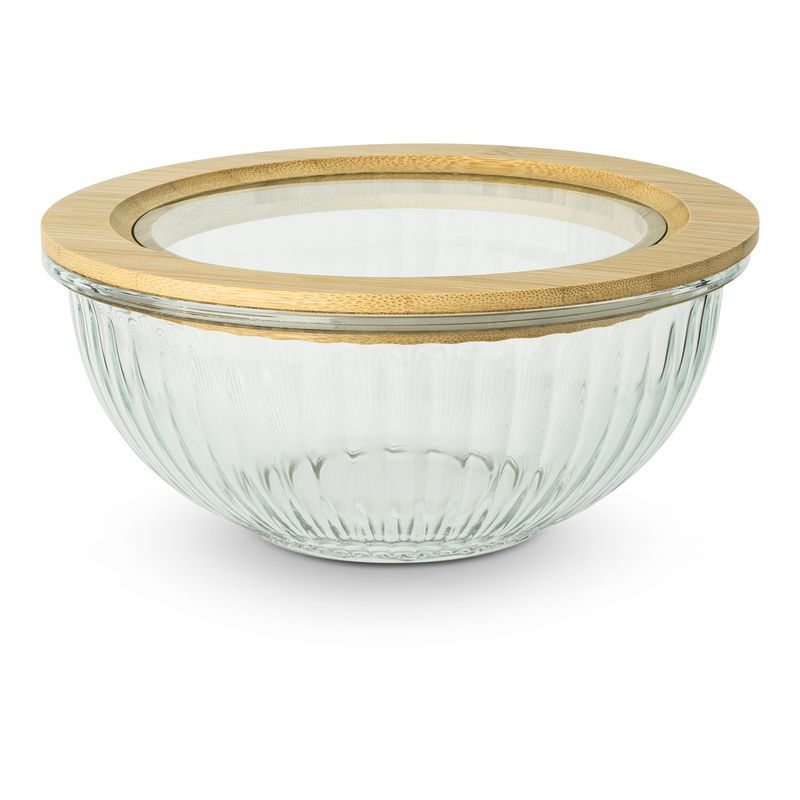 4 cup Glass Bowl &amp; Bamboo Lid